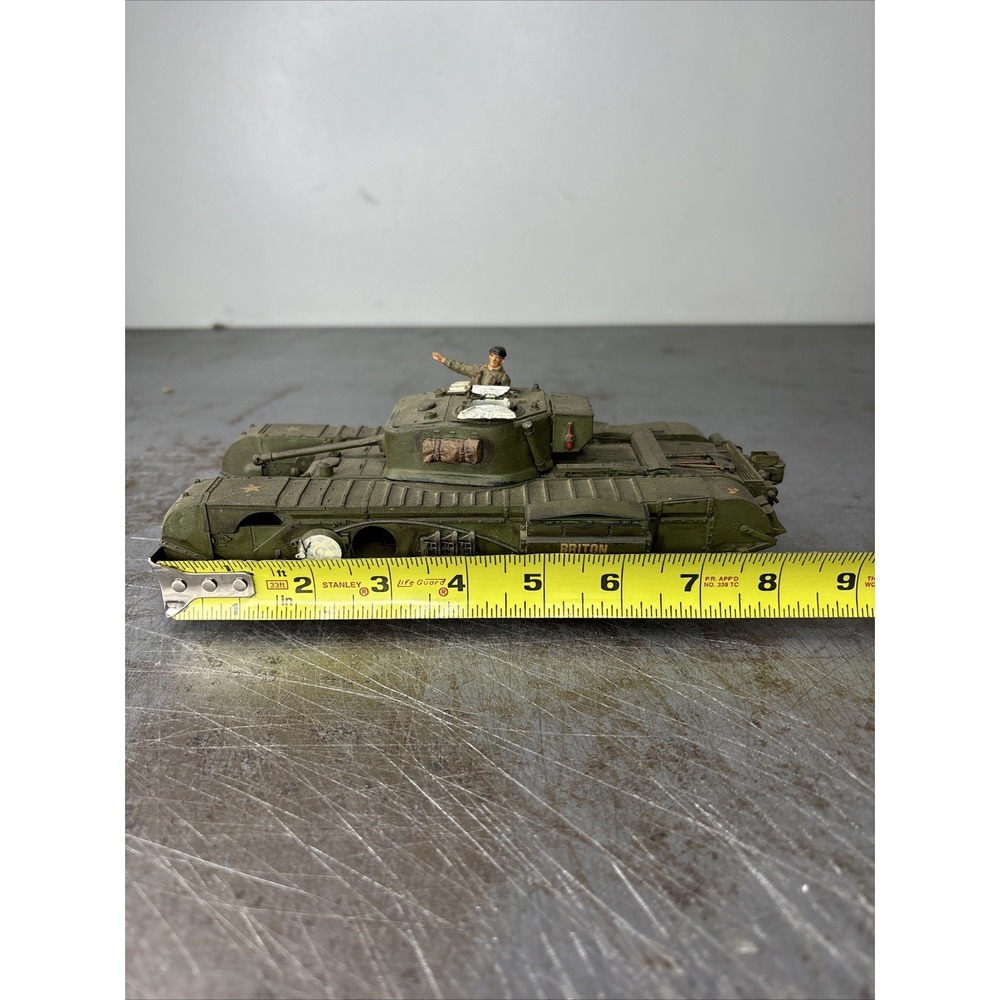 1/35 Built Painted British Churchill Crocodile Flamethrower Tank BRITON W/Figure - Picture 13 of 13